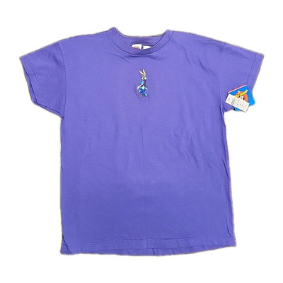Vintage Bugs Bunny Embroidered T-Shirt Women's Medium Sun Sportswear 1997 NWT