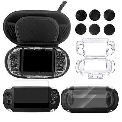 プレステVitaソフトカバーセット 10-in-1 Accessories Kit for PS Vita 1000 - Carrying Case, Screen