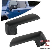 Top Half Mirror Cover Textured Black Compatible with Chevy Textured Black -Pair