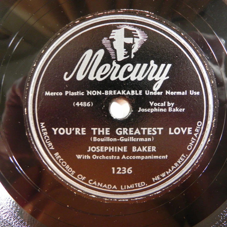 The Inimitable Josephine Baker 10" Box Set Original A-96 4 x 78 RPM Records Only - Image 2 of 4