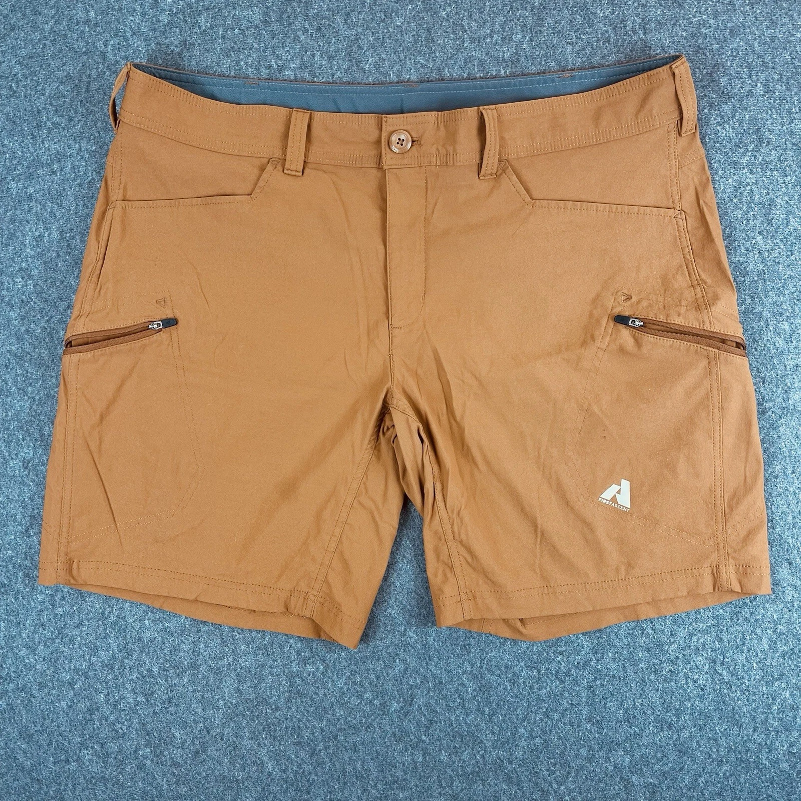 Eddie Bauer Shorts Mens 40x9 Rust Orange Hybrid Chino First Ascent Hiking