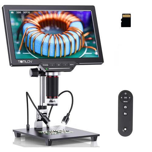 TOMLOV DM202 3K Digital Microscope, 10.1