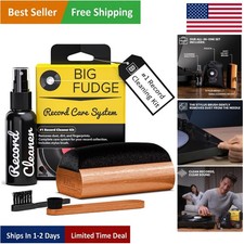 4-in-1 Vinyl Record Cleaning Kit - Safe Velvet Brush Stylus Care