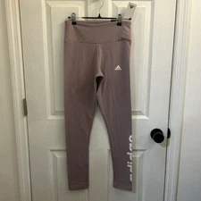 NWT Adidas Women’s Essentials High Waisted Logo Leggings Purple Size Small