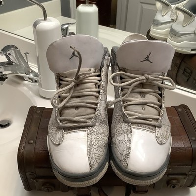 AIR JORDAN DUB ZERO WHITE COOL GREY MEN SIZE 9 #311046-107