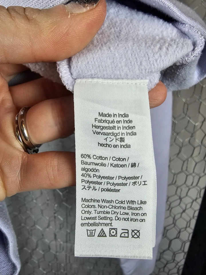 Sudadera para niñas Crewcuts púrpura pastel con lazo de lentejuelas, talla XS 4-5T Foto 4 de 4