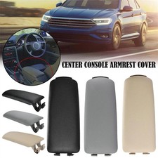 For 2005-2008 Audi A4 Black Leather Armrest Center Console Lid Cover 8E0864245E