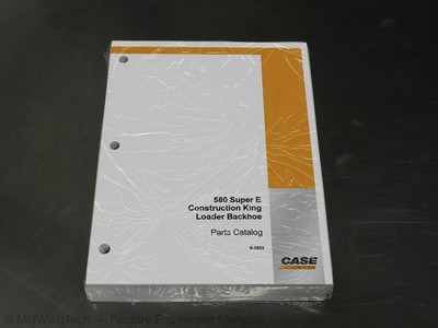 Case 580 Super E Construction King Loader Backhoe Parts Catalog Manual Book
