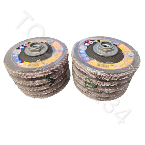 Dewalt DWA8281H 4-1/2" X 5/8-11 60G T29 Ceramic Flap Disc LOT OF 10 Metal SS - Picture 3 of 6