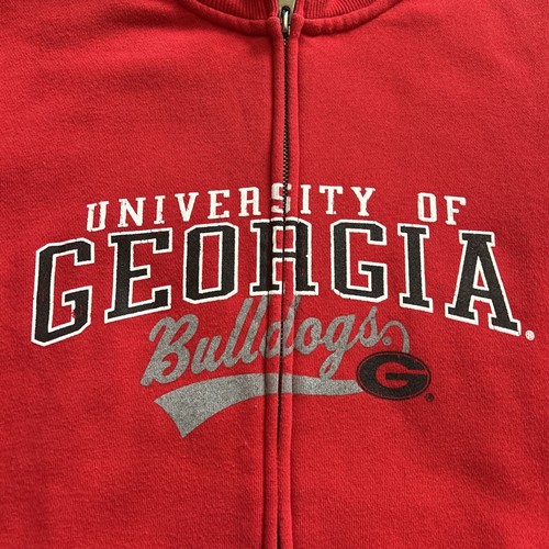 Jansport Youth University Of Georgia UGA Bulldog Zip Up Sweatshirt Size S EUC - Picture 3 of 10