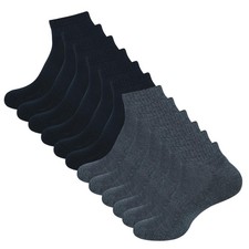 AJ DEZINES 6 Pack Mens Ankle Socks Cushioned Low Cut Athletic Sports Breathab...