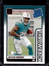 2024 Panini Donruss Jaylen Wright Rated Rookie Throwback #17 Dolphins