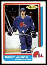 1986-87 O-Pee-Chee Brent Ashton Quebec Nordiques #181