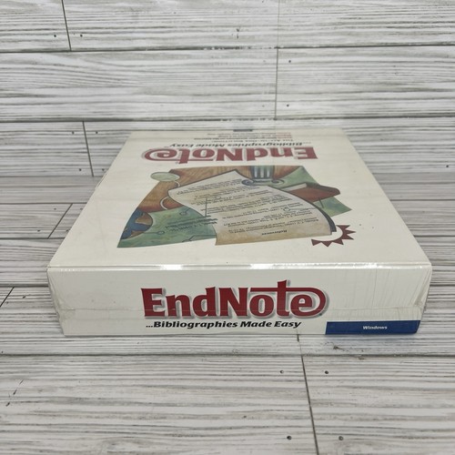 Endnote Bibliographies Made Easy Software for Windows (1999) NEW SEALED - Picture 7 of 7