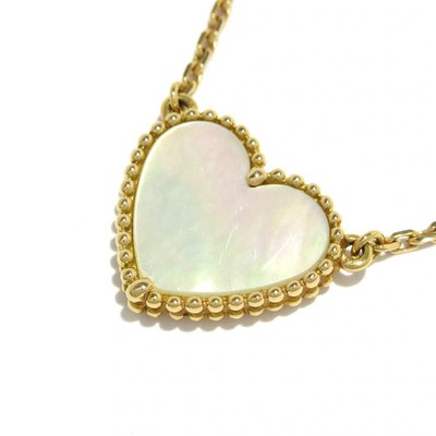 Van Cleef & Arpels Lucky Alhambra Heart 18K Yellow Gold Mother of Pearl