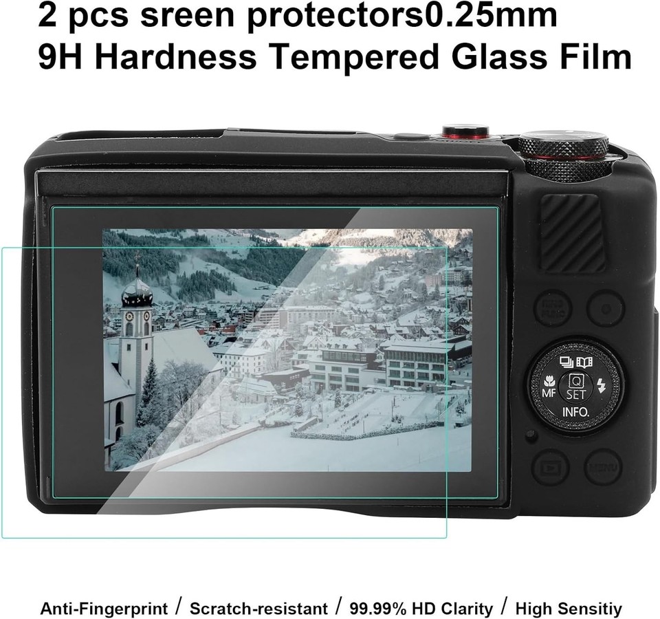 Custodia morbida EasyCover camera case silicone per Canon 800D Rosso