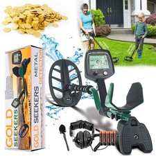 GOLDSEEKERS Waterproof Metal Detector All Metal/Discrimination Modes Field Hunts