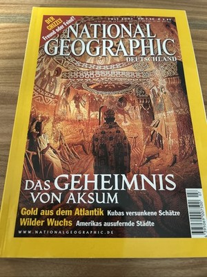 National Geographic - Augabe 7/2001 - Das Geheimnis von Aksum - Neuwertig !