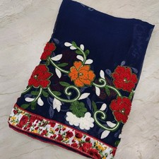 Ethnic Traditional Punjabi Phulkari Hand Embroidered Bridal Wear Indian Dupatta