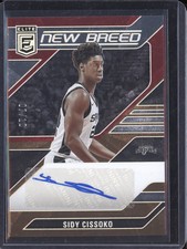 Sidy Cissoko 2023-24 Panini Donruss Elite New Breed Auto Red Gold Int RC 7/10