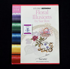 Floral Illusions Embroidery Designs Card #134 for Brother Baby Lock Deco White