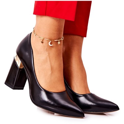 Lewski Shoes Leather Pumps Lewski 3117 Black