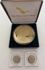 Washington Mint 2000 Sacagawea 4 oz .999 Silver Medallion 24K Gold Overlay Lot