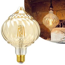 40 Watt Decorative Vintage Light Bulbs, Golden Pumpkin 4W Filament Edison Bul...