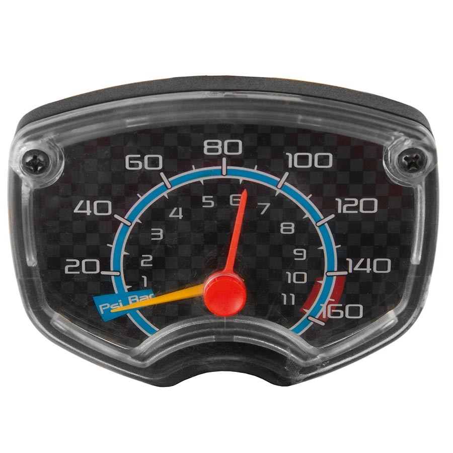 Двухклапанный напольный насос M-Wave Air Jet 160 фунтов на квадратный дюйм черный 6890₽