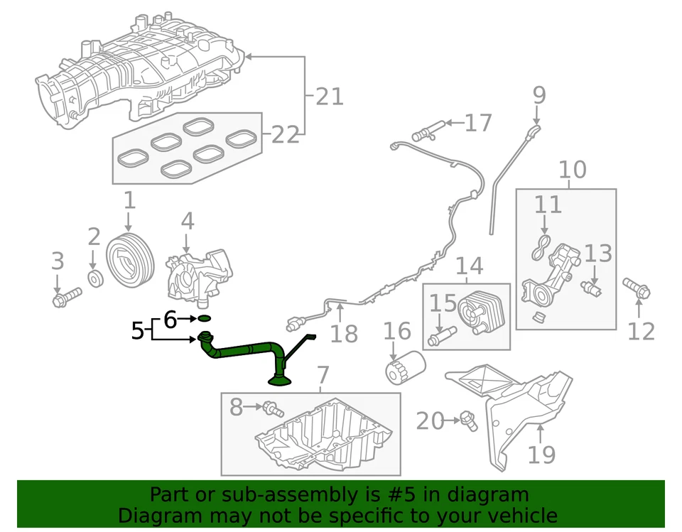 Recogida de aceite genuino LK4Z-6622-B Foto 4 de 4