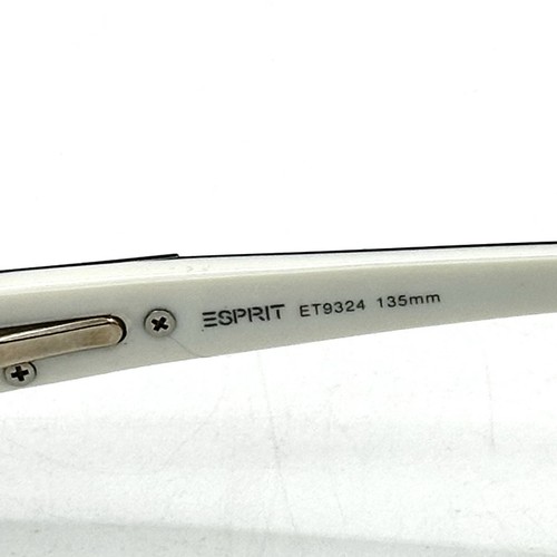Esprit Eyeglasses Frames Only ET9324 49-18-135 Purple Black And White With Case - Picture 8 of 17