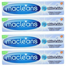 4x Macleans White & Shine Toothpaste  100ml 24.98 per litre