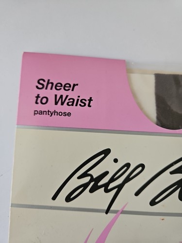 Pantimedias Bill Blass sábana a cintura negras talla A medias de nailon nuevas - Imagen 2 de 5