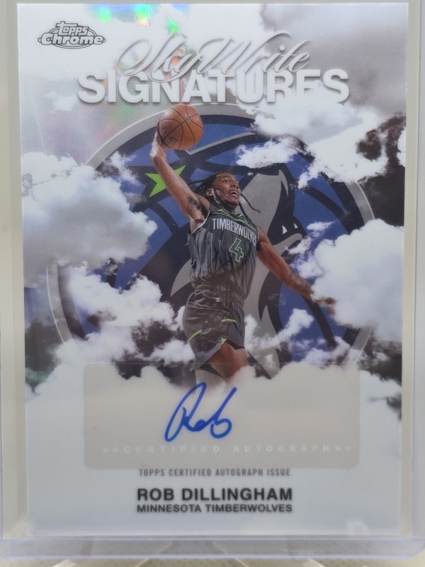 2025-26 Topps Chrome ROB DILLINGHAM RC Sky-Write Signatures #SWS-RD Refractor