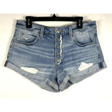 Free People We The Free Romeo Rolled Cutoff Denim Shorts Size 31