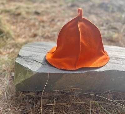 Handmade Wool Felt Sauna Hat Double Lined USA Made Traditional Style Unisex