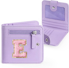 Little Girls Wallet Kids Cute Travel Purse Birthday Gifts,Purple E 