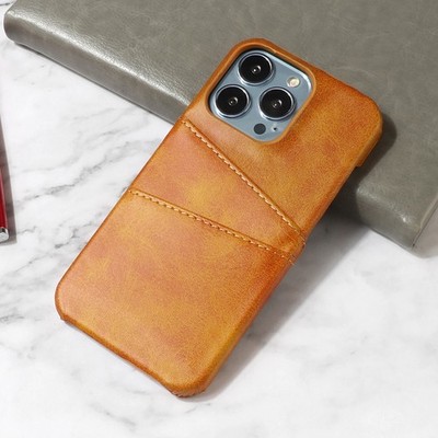 For iPhone 17 Pro Max Air 16 15 14 13 Shockproof Matte Case Credit Card Holder