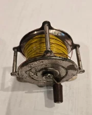 Hendryx No .204-PN 2" Early Fly Reel Nickel Plated C. 1898 w/SYLK Line