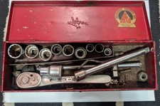 Tipco Slixocket Wrench Set 1/2" Drive W44 Mk III Ratchet Leeds British Made