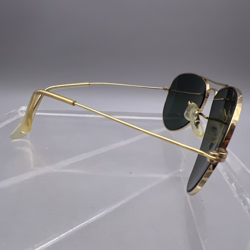 Vintage 1980er Ray Ban Bausch & Lomb RB3044 Aviator L0207 gold/grün 52-14 - Bild 4 von 12