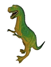 Vintage Imperial 1985 Tyrannosaurus T Rex Toy Dinosaur Green Tan