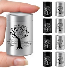 Mini Cremation Urns for Human Ashes Set of 8 Small Sharing Keepsake Urn Alumi...