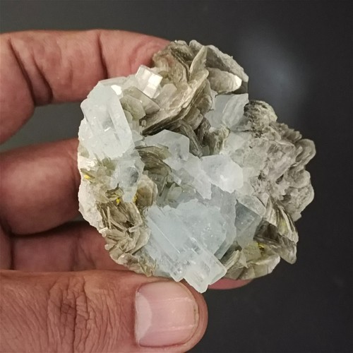 115Gr Aquamarine Crystal Bunch Specimen - Mineral for Reiki Healing & Collection - Bild 2 von 9