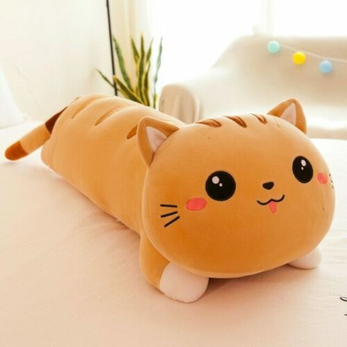 50/130 cm long cat pillow plush toy soft stuffed plush animal kids gift home - Picture 14 of 14