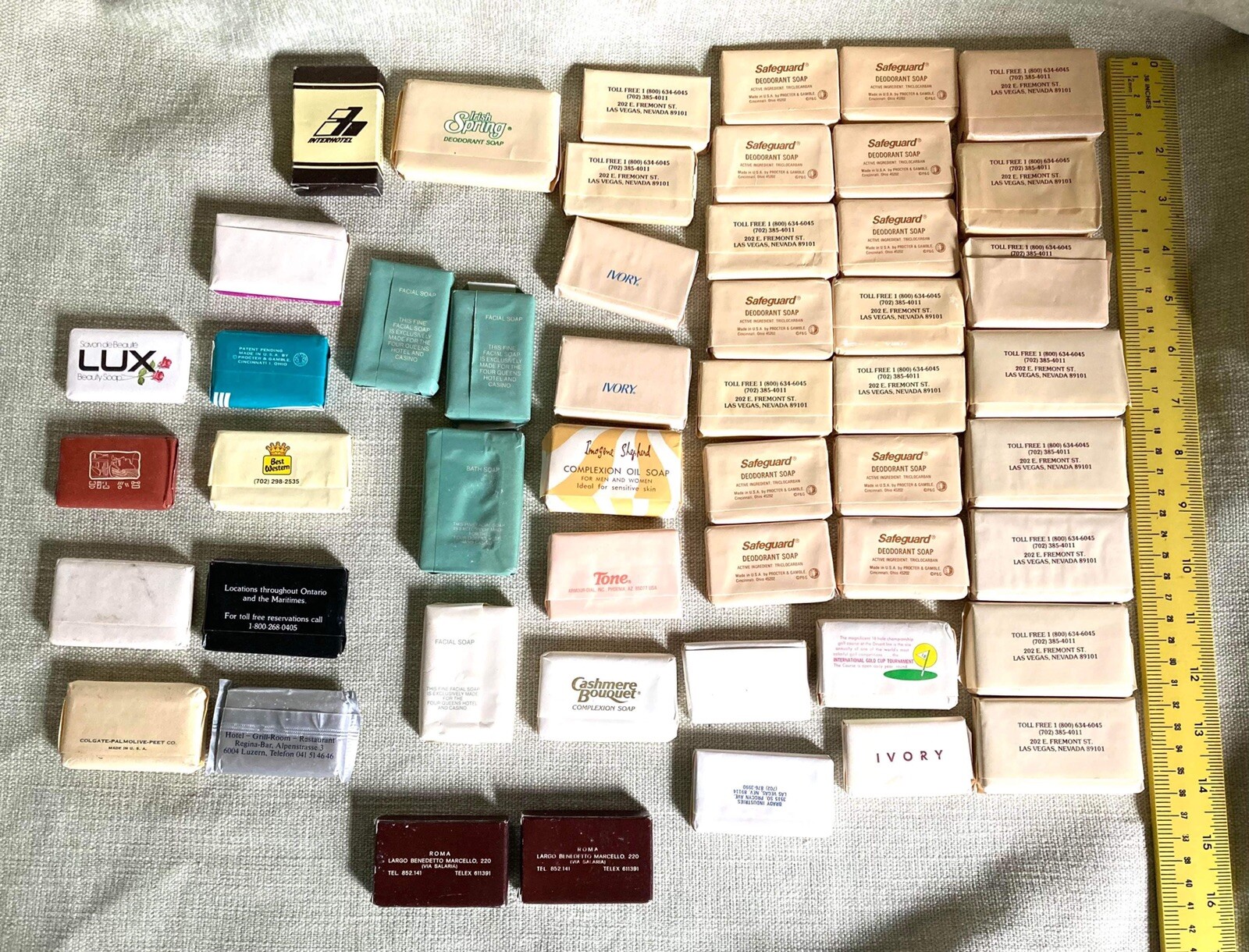 Lot Of Fifty+ Vintage Hotel Soaps From Las Vegas Ontario Rome And More
