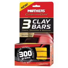 Clay Bar Car Detailing Kit Mothers California Gold Paint Cleaner Wax Prep 3-Pack