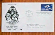 AIR FORCE USAF 50TH ANNIVERSARY  1997 PCS CACHET FDC vf
