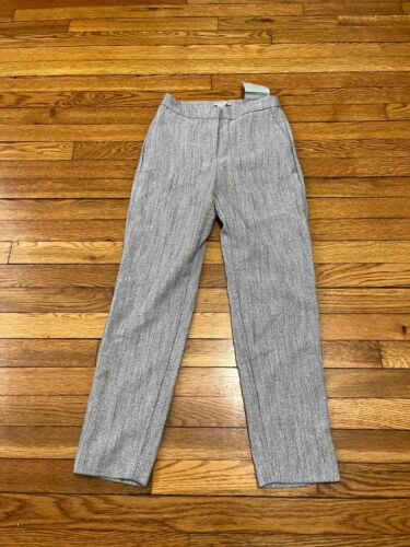 H&M Women's Workwear Slacks Straight Leg High Rise Pants Size 0 NWT $34.99
