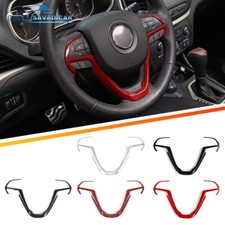 Car Steering Wheel Molding Frame Decor Cover For Jeep Cherokee 2014 Accessories